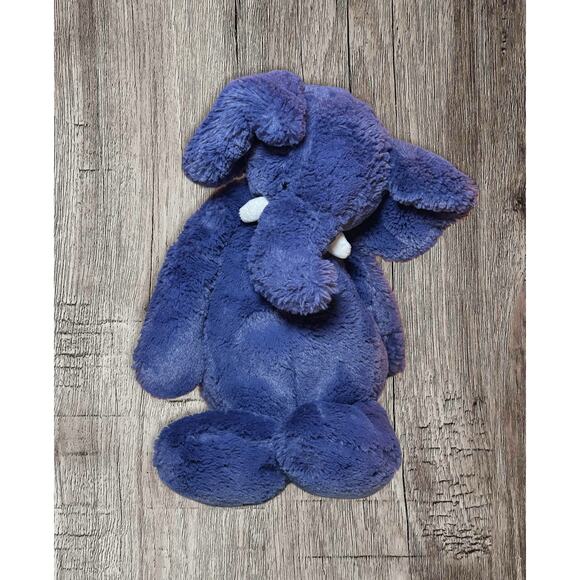 Jellycat Bashful Elephant navy blue stuffed animal plush 12 inches - Picture 1 of 5